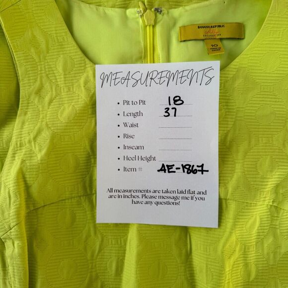 2/$30 Banana Republic Milly Collection Sheath Dress Womens 10 Sundress Resort - Picture 4 of 14